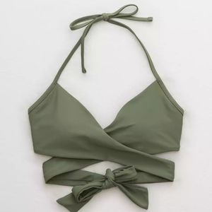 Aerie Wrap Halter Bikini Top